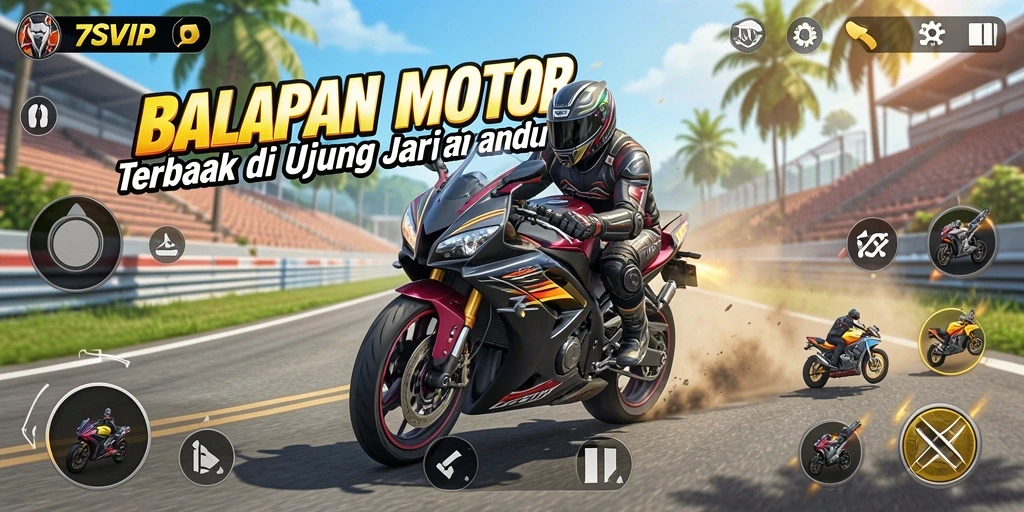 Gameplay seru di 7SVIP dengan berbagai trek menantang.