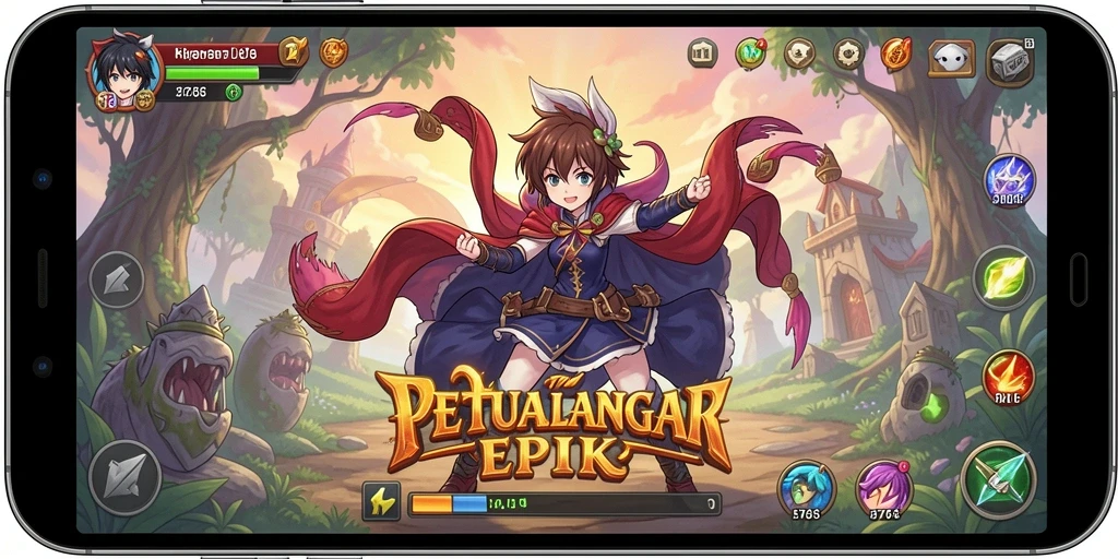 Tampilan gameplay yang menawan dan karakter Anime ikonik.