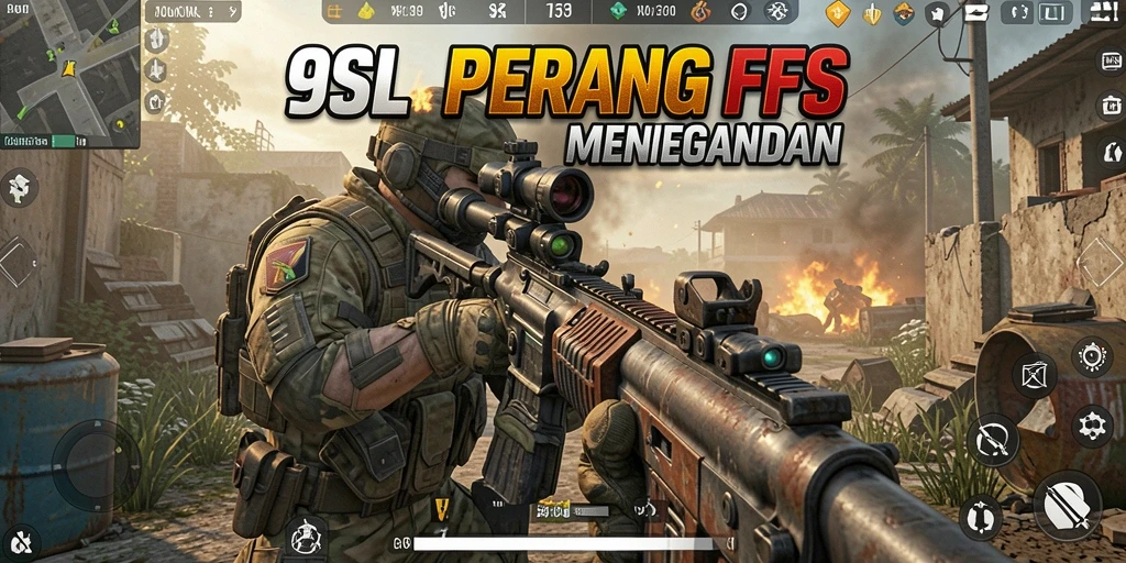 Gameplay seru 9SL dengan aksi tembak-menembak yang mendebarkan.