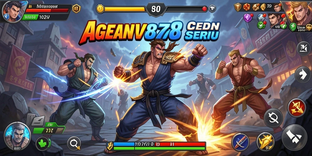 Tampilan gameplay AGEN878 yang intens dan seru.