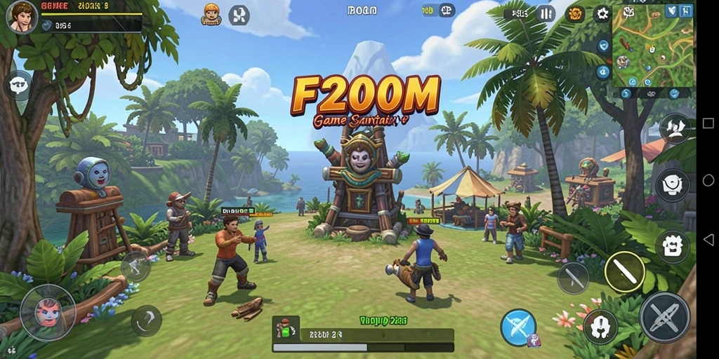 Tampilan gameplay F200M yang seru dan menarik.