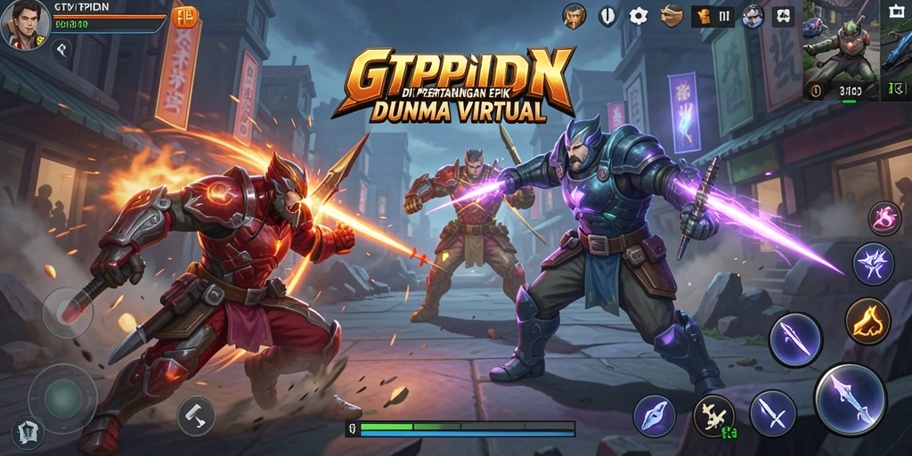 Tampilan seru pertarungan di GTPIDN dengan aksi penuh adrenalin.