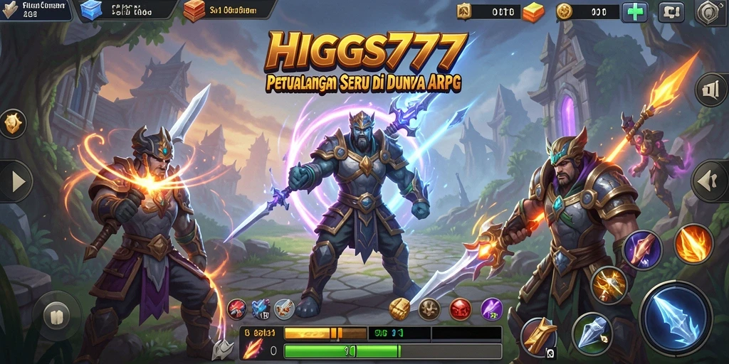 Screenshot gameplay HIGGS777 yang menunjukkan aksi seru dalam pertempuran.