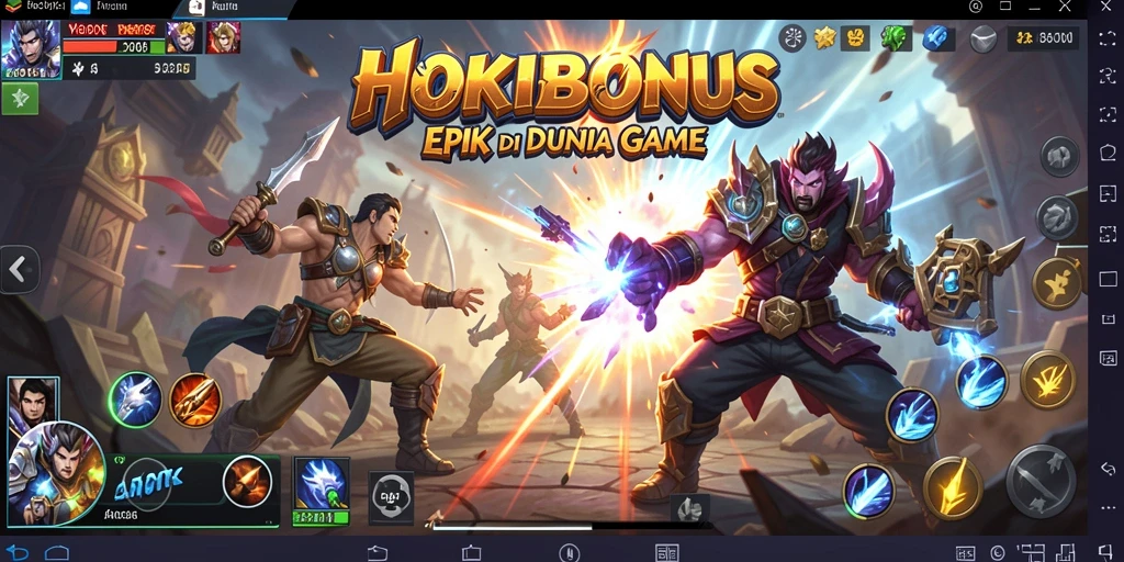 Tampilan seru pertarungan di HOKIBONUS dengan aksi mendebarkan.