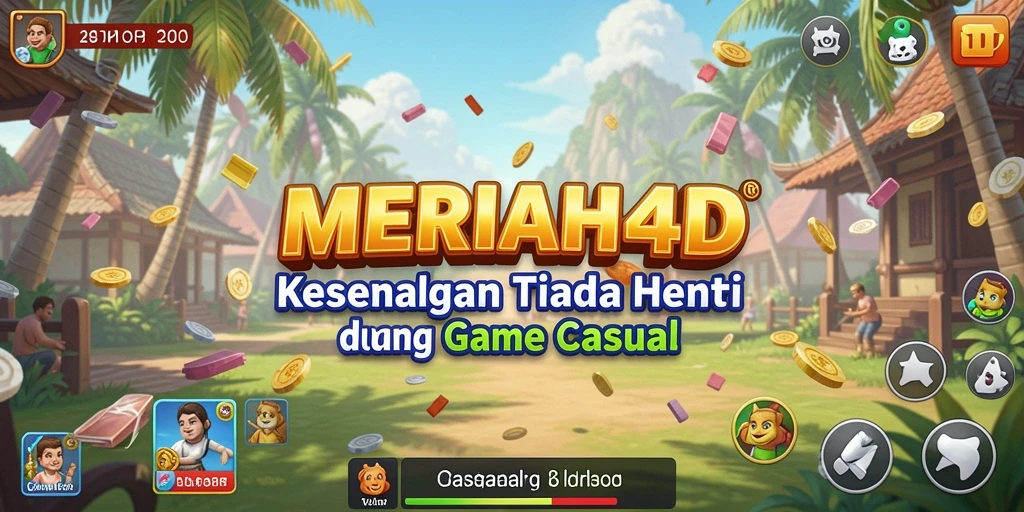 Screenshot MERIAH4D menampilkan gameplay seru dan interaksi sosial yang menyenangkan.