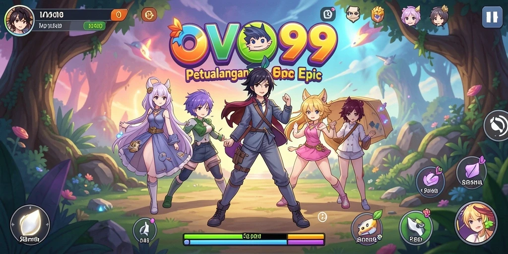 Tampilan gameplay OVO99 yang imersif dan penuh warna.
