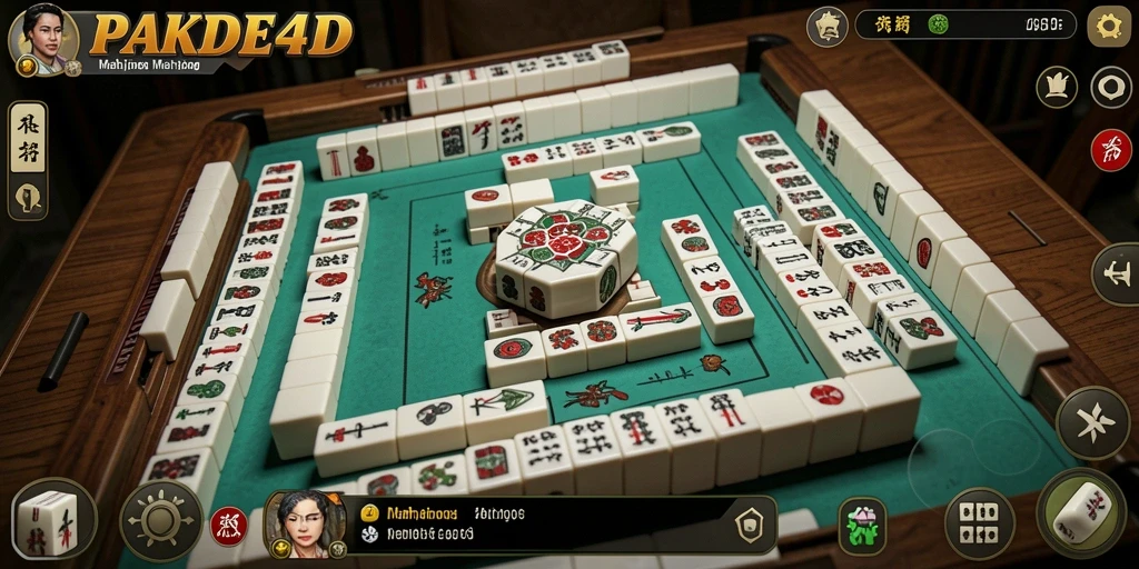 Tampilan menarik dari gameplay Mahjong yang menantang dan seru.