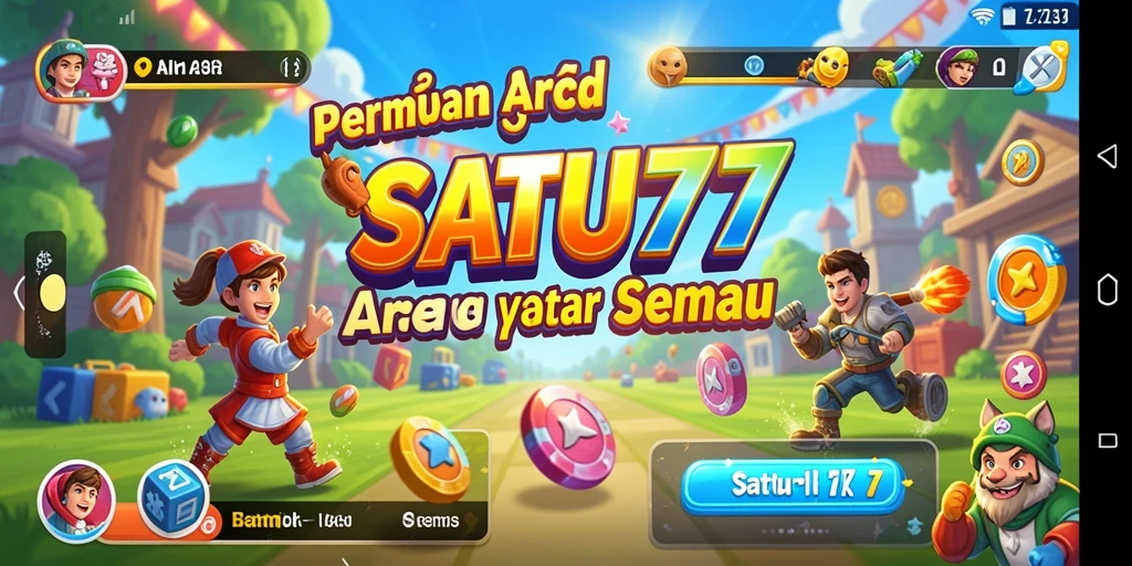 Tampilan gameplay seru dan menantang di SATU77.