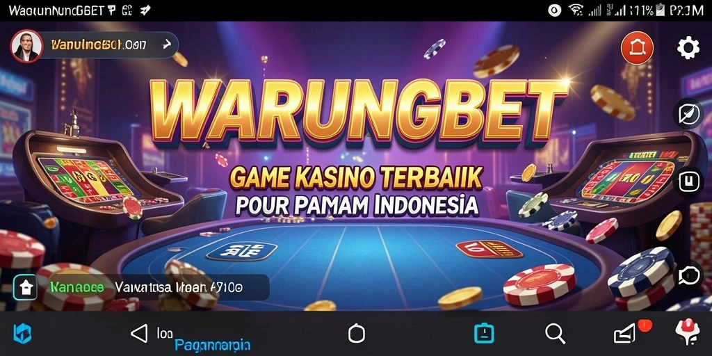Tampilan menarik dari gameplay Kasino di WARUNGBET.